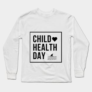 child health day, shark Long Sleeve T-Shirt